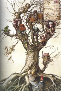 Boggarts and Brownies in a tree.