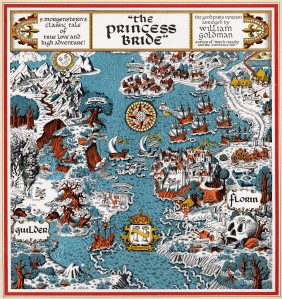 Map of the Princess Bride by William Goldman 